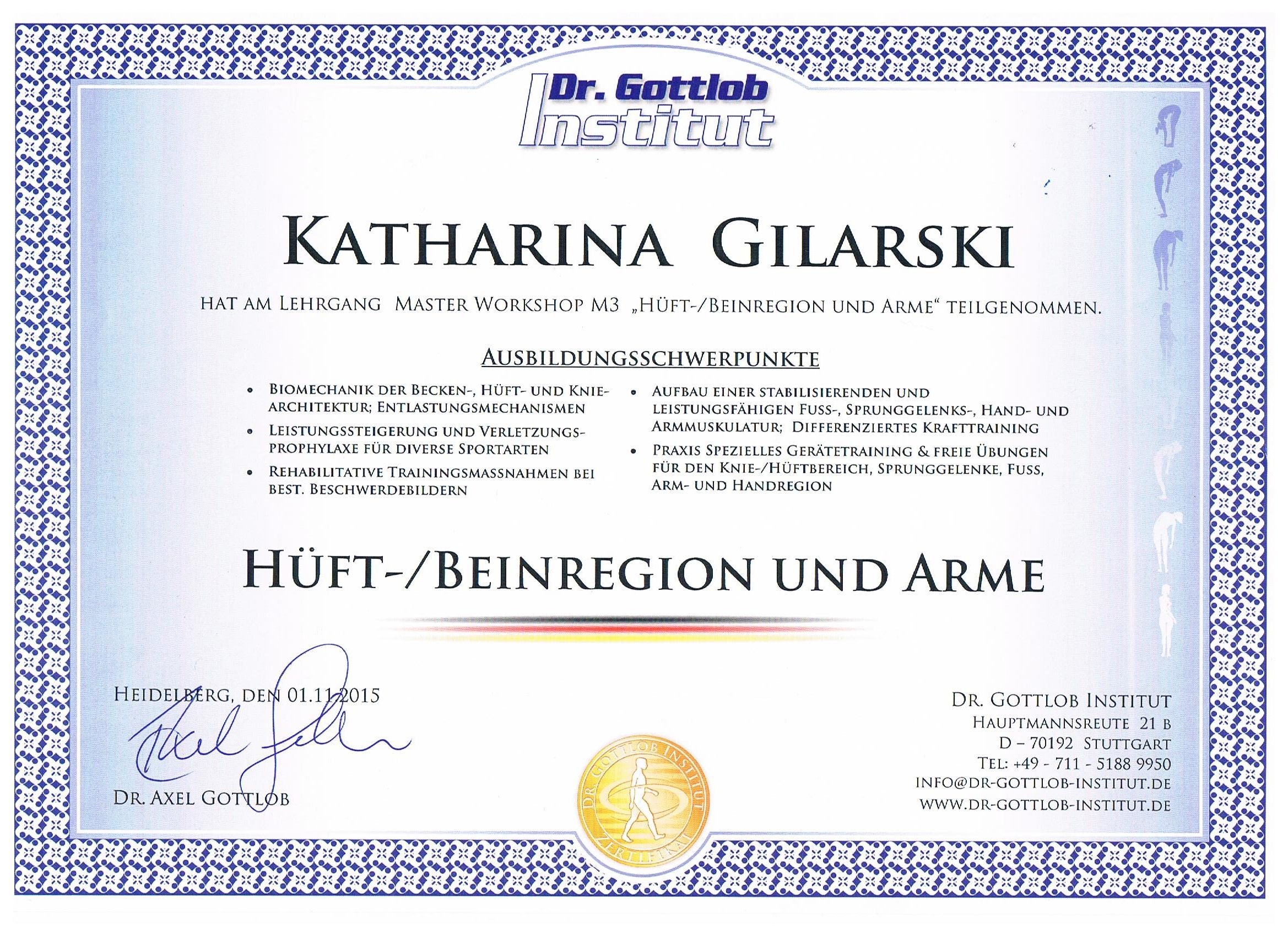 Zertifikat Trainer A-Lizenz Dr. Gottlob Institut